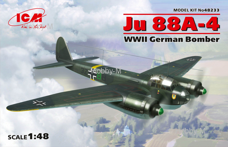 

Немецкий бомбардировщик Ju 88A-4 1:48 ICM (ICM48233)