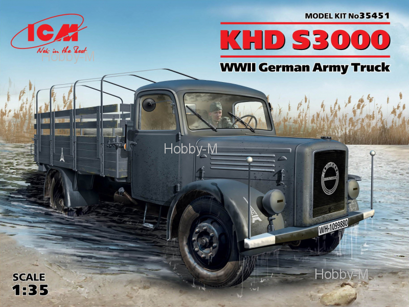 

Германский армейский грузовой автомобиль KHD S3000 1:35 ICM (ICM35451)