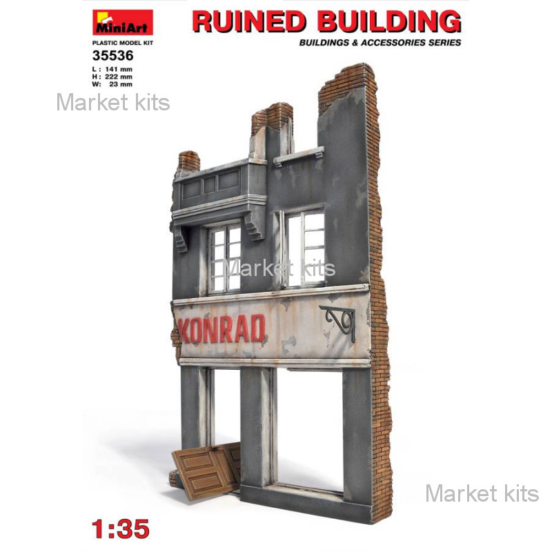 

Разрушенное здание 1:35 MINIART (MA35536)