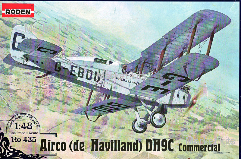 

Пассажирский самолет De Havilland D.H.9C 1:48 RODEN (RN435)