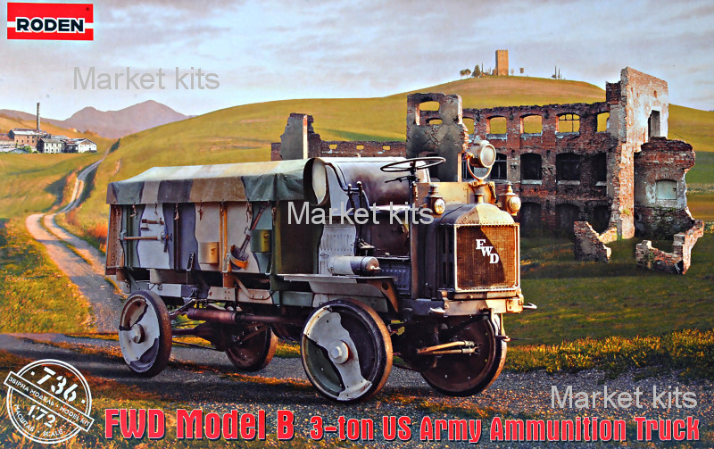 

Армейский 3-тонный грузовой автомобиль FWD Model B 1:72 RODEN (RN736)