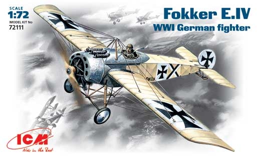 

Немецкий истребитель Fokker E-IV 1:72 ICM (ICM72111)