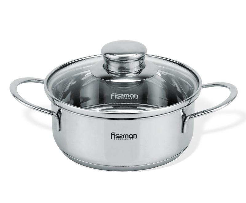 

Кастрюля BAMBINO 900мл со стеклянной крышкой Fissman (TР0163237785)