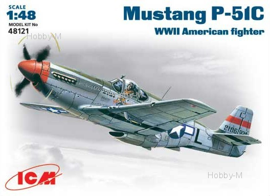 

Истребитель Mustang P-51C 1:48 ICM (ICM48121)