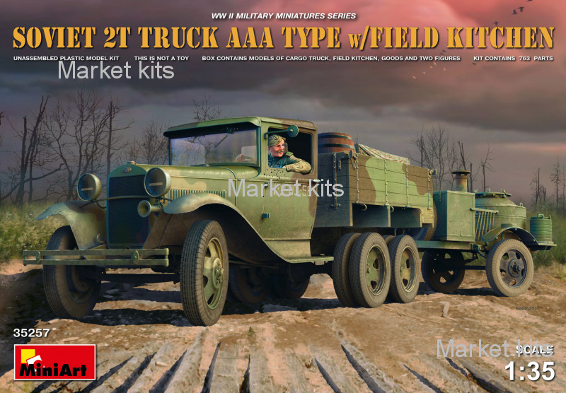 

Грузовой автомобиль типа AAA с полевой кухней 1:35 MINIART (MA35257)