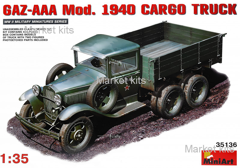 

Грузовик ГАЗ-ААА мод.1940 1:35 MINIART (MA35136)