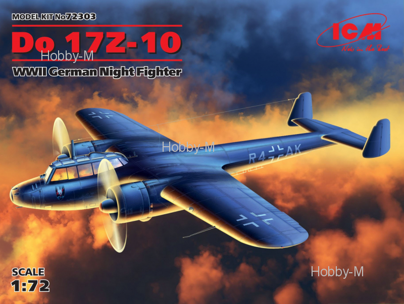 

Немецкий ночной истребитель Дорнье Do 17Z-10 1:72 ICM (ICM72303)