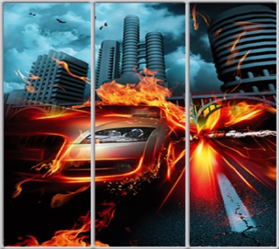 

Шкаф купе Luxe Studio Стандарт-1 Фотопечать Транспорт-41 2300x2300x450 трехдверный