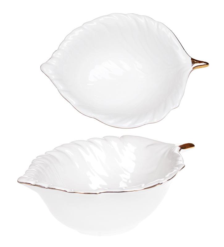 

Набор 4 пиалы Bergamo "Лист" 250мл, белый цвет