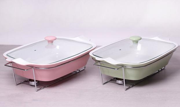 

Мармит Kamille Food Warmer керамическая цветная форма 3.7л 43см с подогревом