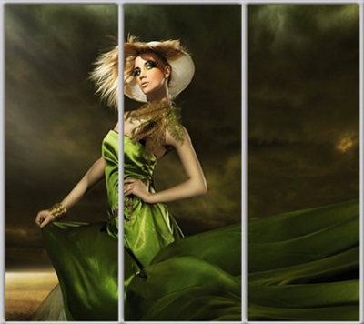 

Шкаф купе Luxe Studio Стандарт-1 Фотопечать Салон красоты-12 2200x2400x450 трехдверный