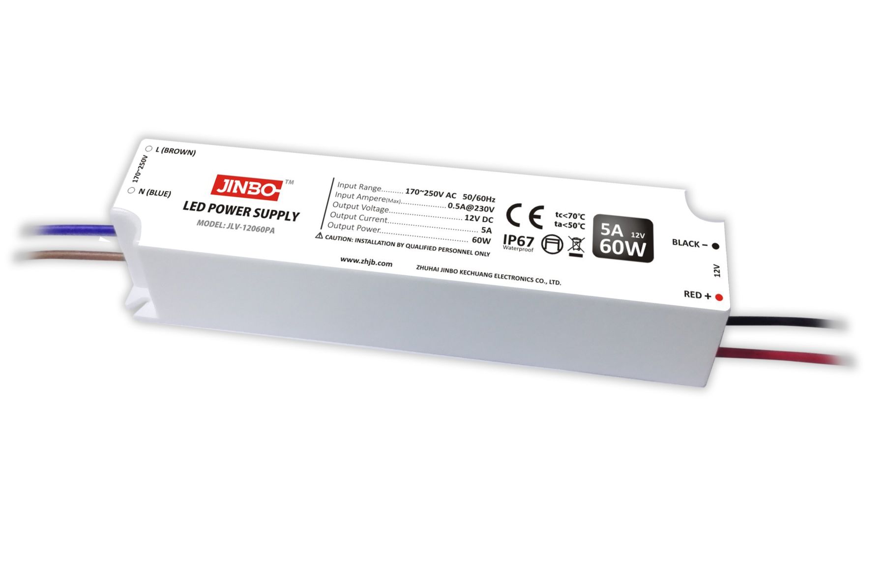 

Блок питания импульсный ПЛАСТИК JINBO 60W 12V (IP67, 5А) PRO (121089)