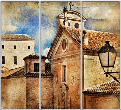 

Шкаф купе Luxe Studio Стандарт-1 Фотопечать Архитектура-3 2300x2300x450 трехдверный