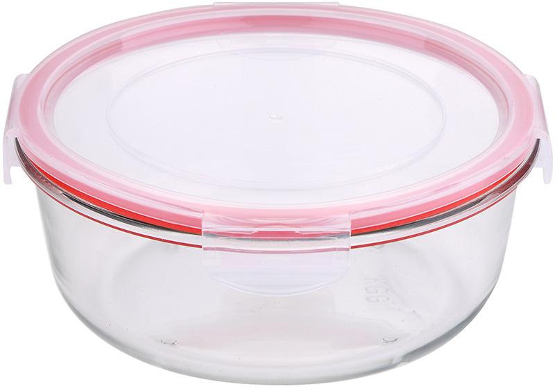 

Контейнер стеклянный Bergner Glass Box Red 1200мл с пластиковой крышкой