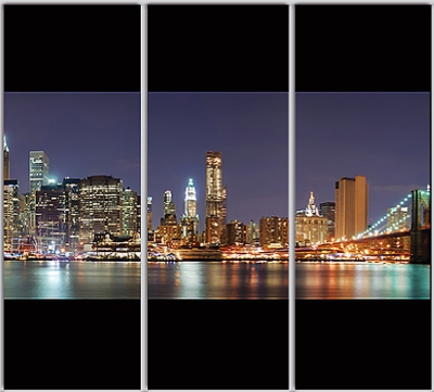 

Шкаф купе Luxe Studio Стандарт-1 Фотопечать Архитектура-114 2300x2000x450 трехдверный