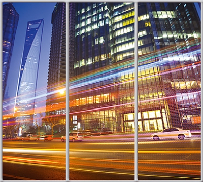 

Шкаф купе Luxe Studio Стандарт-1 Фотопечать Архитектура-80 2300x2000x450 трехдверный