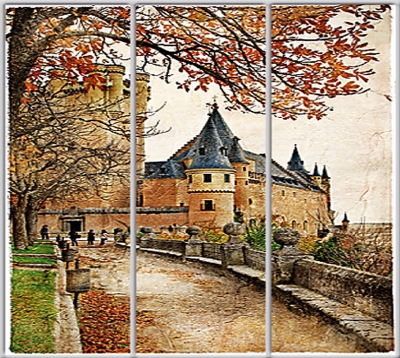 

Шкаф купе Luxe Studio Стандарт-1 Фотопечать Архитектура-2 2300x2000x450 трехдверный