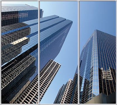 

Шкаф купе Luxe Studio Стандарт-1 Фотопечать Архитектура-52 2300x2100x450 трехдверный