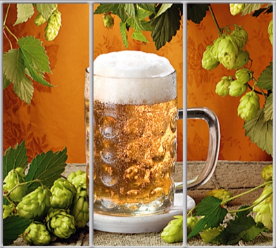 

Шкаф купе Luxe Studio Стандарт-1 Фотопечать Еда и напитки-22 2200x2400x450 трехдверный