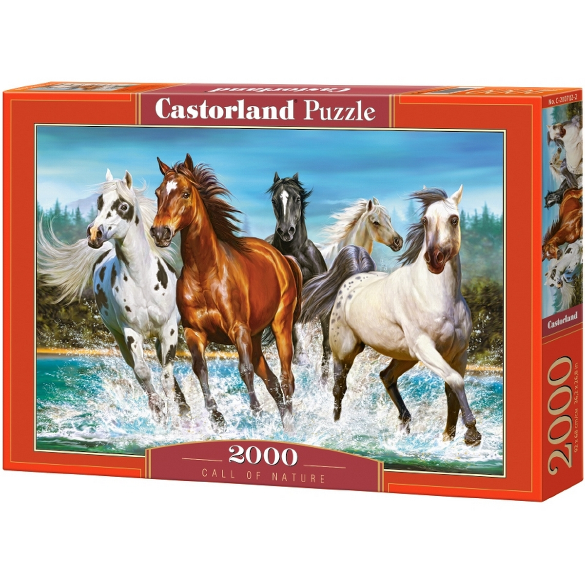 

Пазлы Castorland 2000 «Бегущие лошади» Castorland (C-200702)