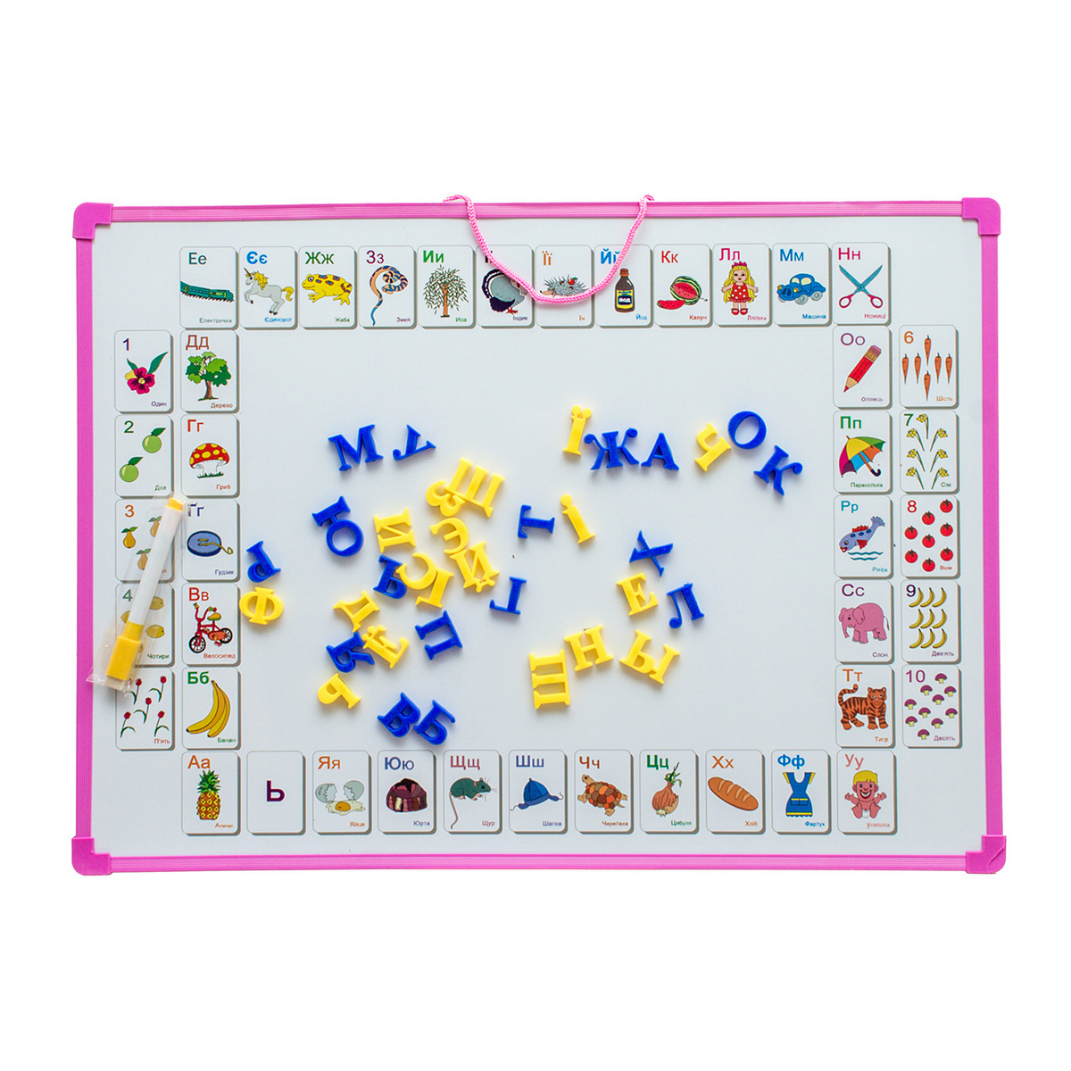 

Доска двухсторонняя с украинским алфавитом A-Toys (KI-7002)