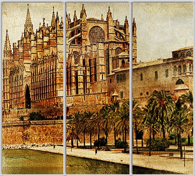 

Шкаф купе Luxe Studio Стандарт-1 Фотопечать Архитектура-11 2300x2200x450 трехдверный