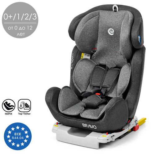 

Автокресло для ребёнка ME 1041 BRAVO ISOFIX Gray, серый