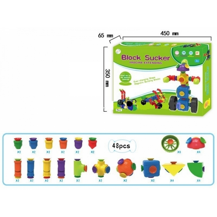 

Конструктор на присосках 48 деталей A-Toys (FJ3788)
