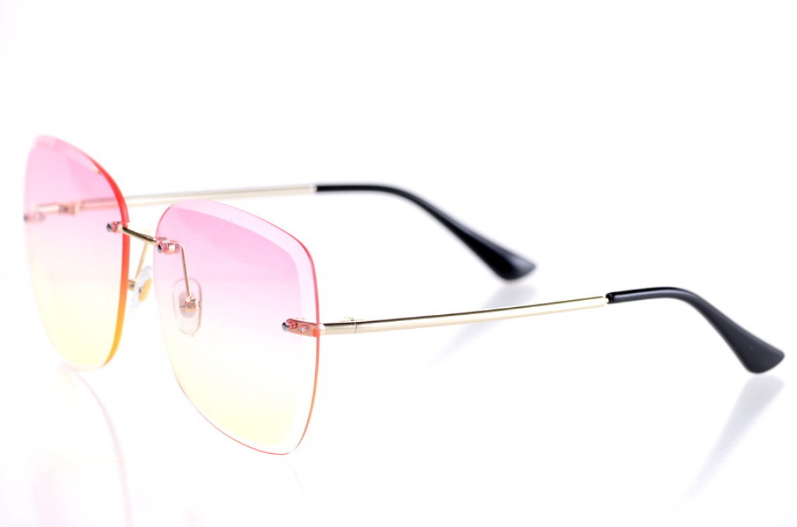 

Женские солнцезащитные очки GlasseS с поляризацией, цвет линзы розовый, цвет оправы золотой