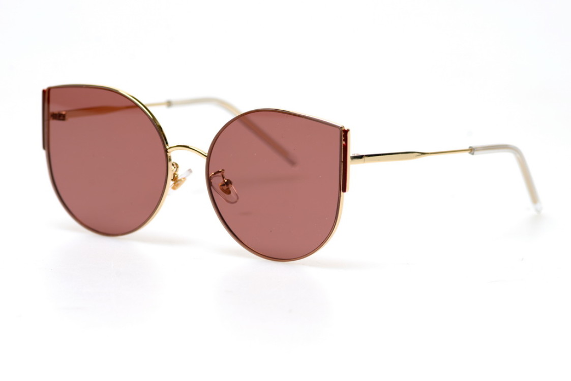 

Женские солнцезащитные очки GlasseS с поляризацией, цвет линзы коричневый, цвет оправы золотой