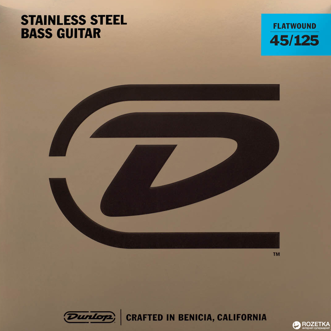 

Dunlop DBFS45125 Stainless Steel Flatwound Bass (45-125)