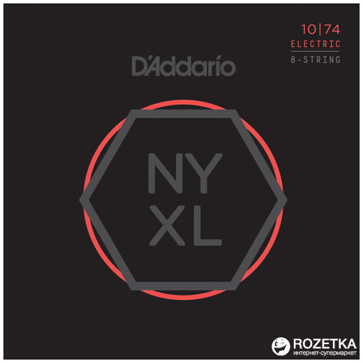 

D'Addario NYXL1074 NYXL Light Top/Heavy Bottom 8-String (10-74)