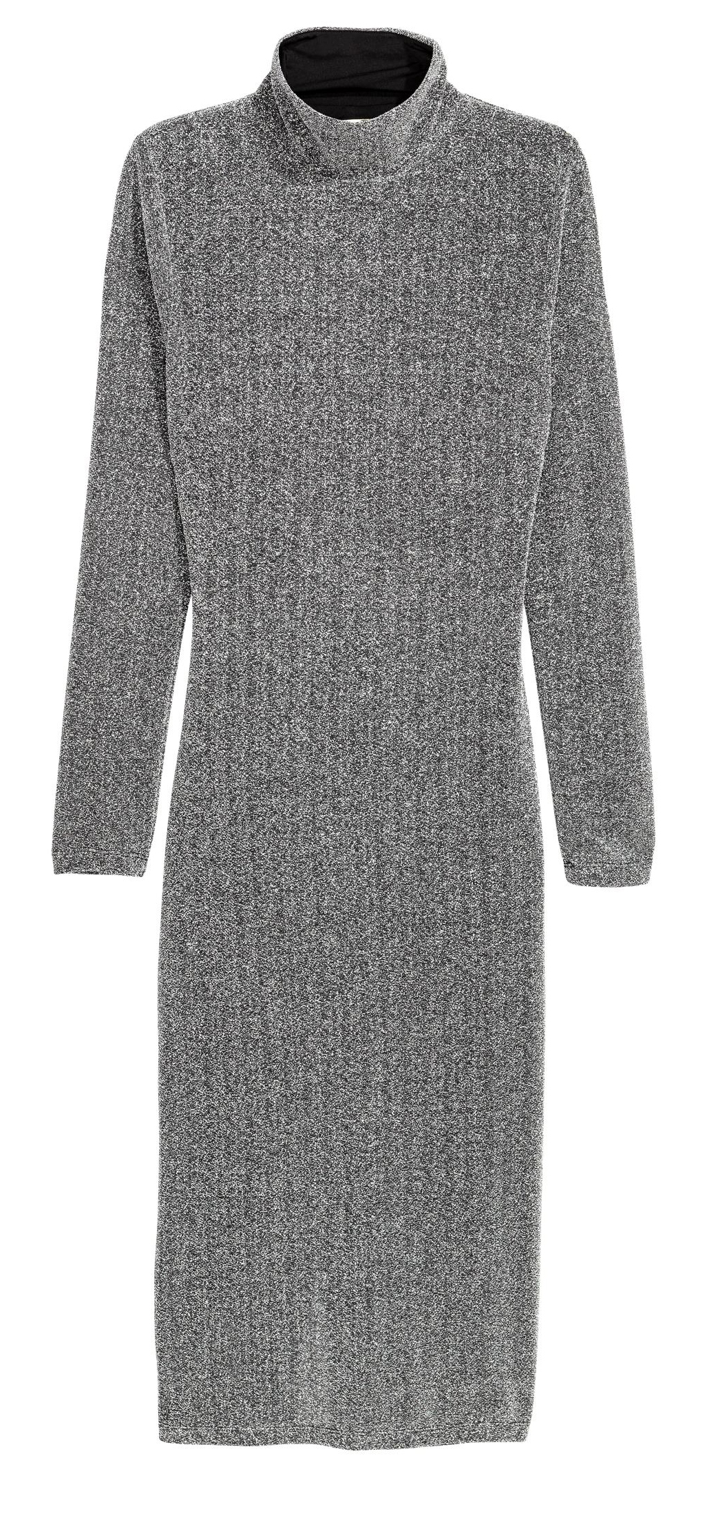 

Платье H&M 0449698  Серебристое, Платье H&M 0449698 34 Серебристое