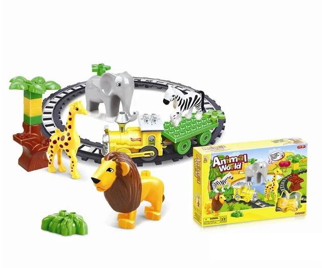 

Конструктор с большими деталями Железная дорога Зоо A-Toys (222-H57)