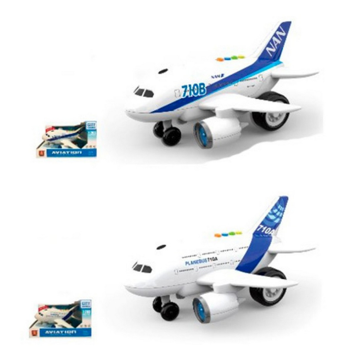

Самолет инерционный 2 вида на батарейках A-Toys (WY710AB)