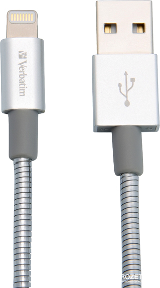 

Кабель Verbatim Apple Lightning - USB 1 м Серебристый