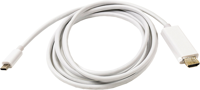 

Кабель-переходник PowerPlant USB Type-C - HDMI 1.8 м