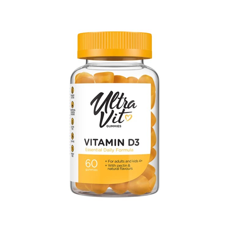 Витамины VPLab Ultravit Gummies Vitamin D3 60 таб Персик (4384303093)