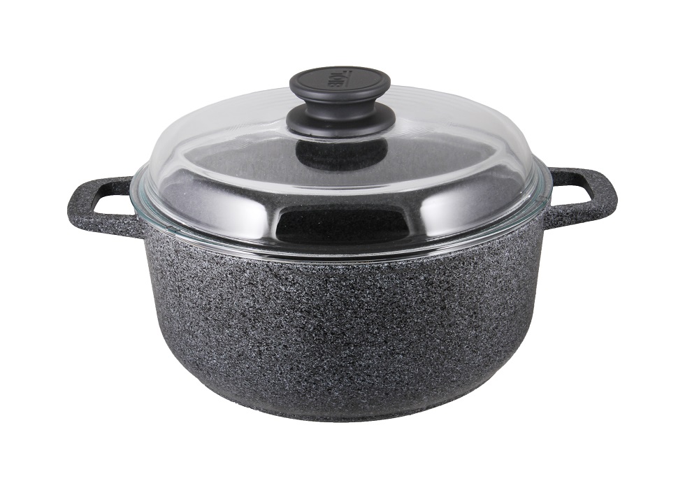 

Кастрюля ​​БИОЛ Granite Gray 4л с крышкой, индукция