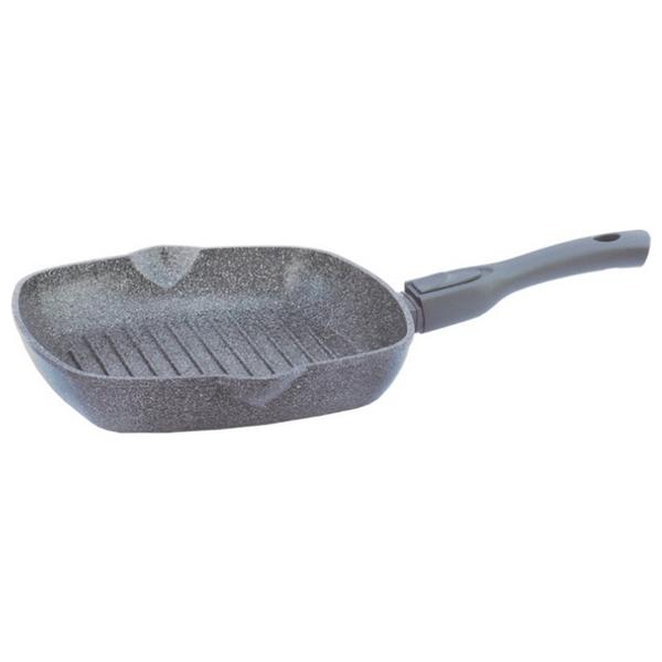 

Сковорода-гриль БИОЛ Granite Gray 26*26см без крышки, съемная ручка SoftTouch
