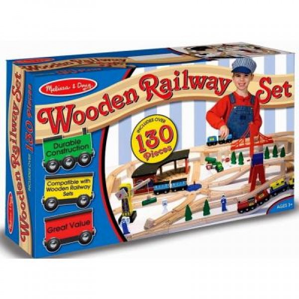 

Железная дорога Melissa&Doug Деревянная железная дорога (MD701)