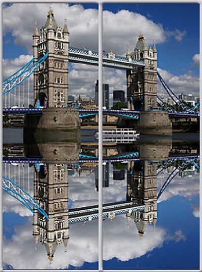 

Шкаф купе Luxe Studio Стандарт-1 Фотопечать Архитектура-25 2000x2100x600 двухдверный