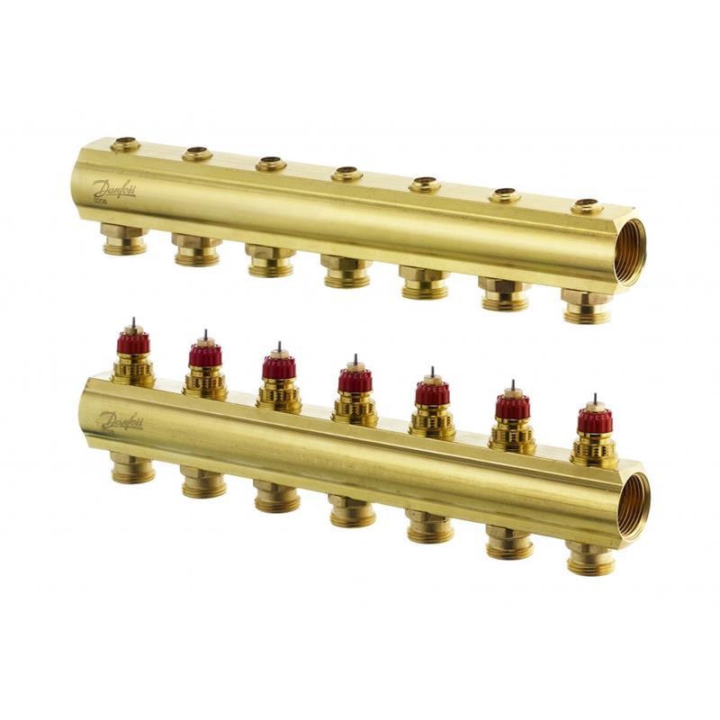 

Коллектор Danfoss FHF 7+7 без ротаметров, латунь (JN63088U0507)
