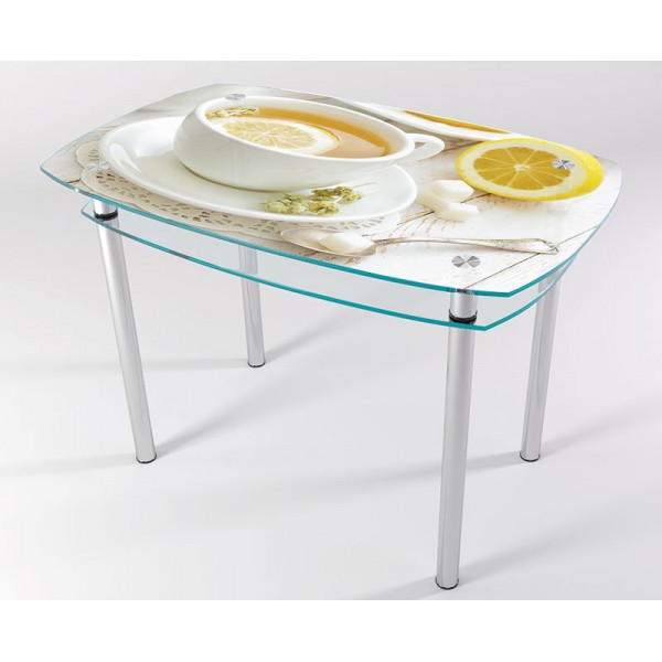 

Стол стеклянный "Jam" Чай с лимоном KT-01 120х80 см