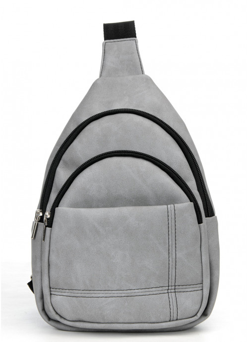 

Сумка женская кросс-боди Sambag 29х6х19 см Серый