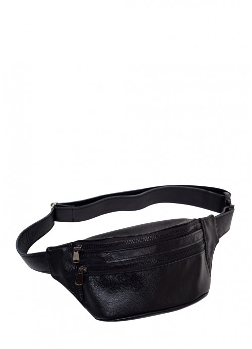 

Сумка женская на пояс (бананка) Sambag 30,5х14 см Черный