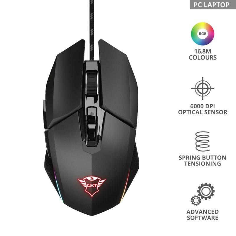 

Мышь Trust GXT 950 Idon Illuminated Black (JN6323645_TRUST)