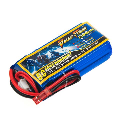 

Аккумулятор Giant Power Li-Pol 1500mAh 7.4V 2S 25C 19x32x61мм JST