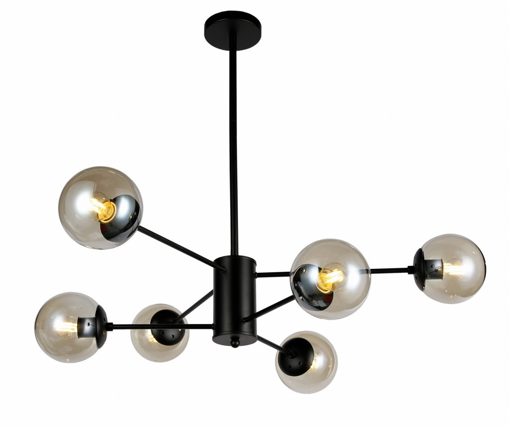 

Люстра подвесная Levistella 7526033-6 BK+BR (56516)