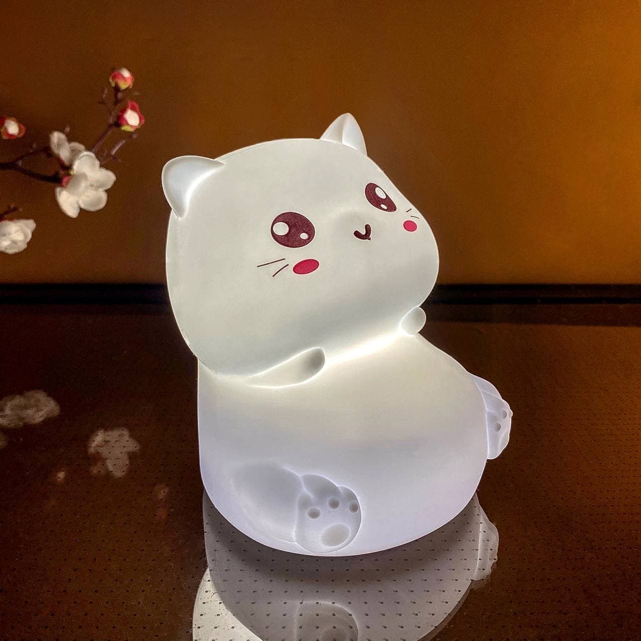 

Детский силиконовый ночник "Котик Смайл" 3DTOYSLAMP